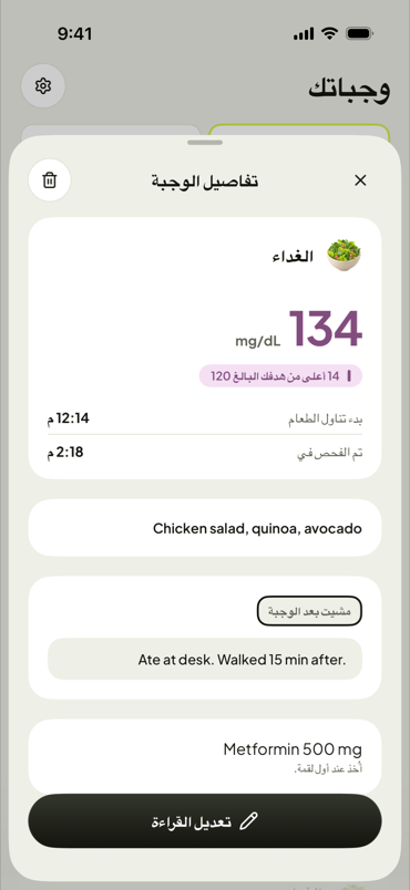 وجبة واحدة: القراءة، الملاحظة، والدواء