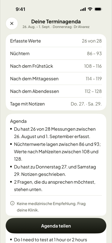 Fragen für die Sprechstunde, bereit für die Praxis