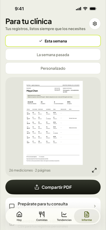El informe, listo para compartir