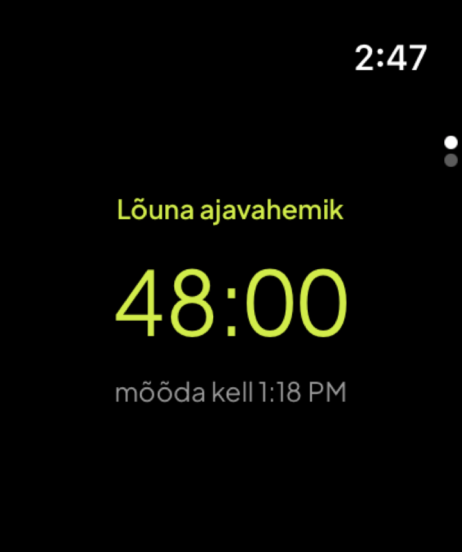 Mõõtmisaken sinu randmel