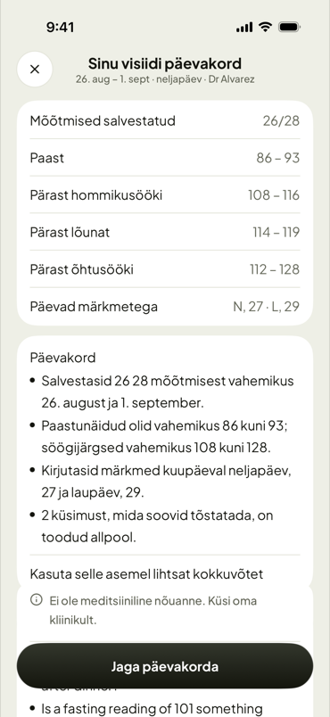 Vastuvõtu teemad, valmis kliiniku jaoks