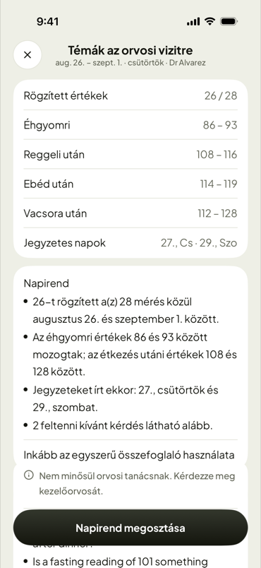Témák a vizitre, készen a rendelőbe