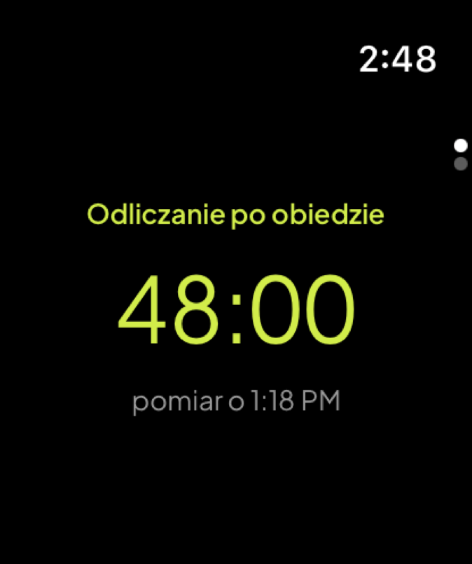 Odliczanie na Twoim nadgarstku